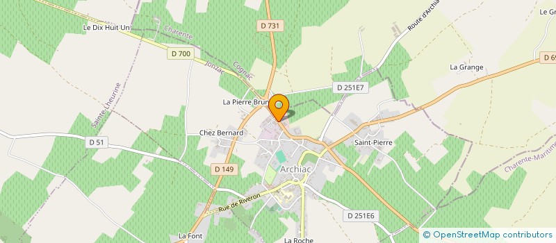 localisation de l'entreprise FOURNIL DES DEUX CHARENTES à ARCHIAC
