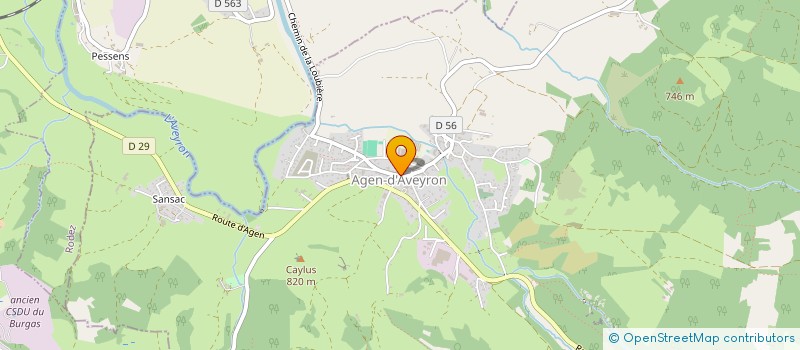 localisation de l'entreprise FOURNIL DES PALANGES  AGEN-D'AVEYRON