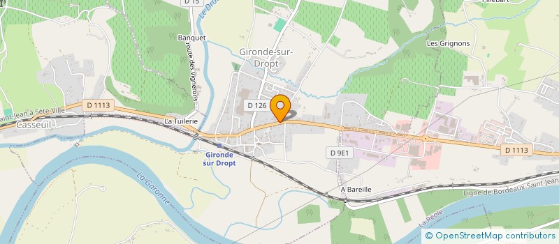 localisation de l'entreprise FOURNIL DES TRADITIONS  GIRONDE-SUR-DROPT