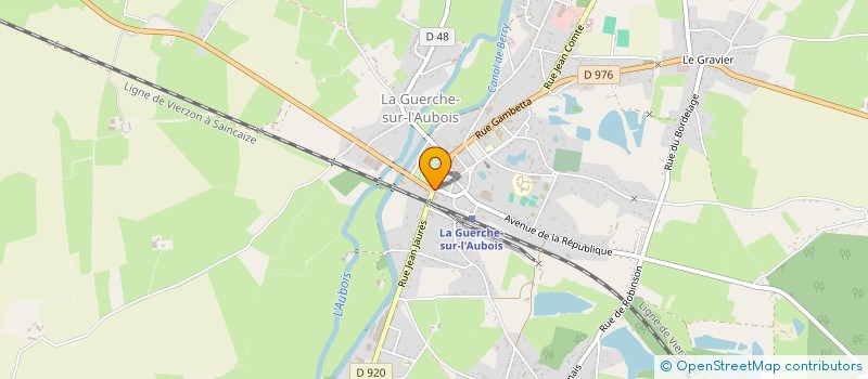 localisation de l'entreprise FOURNIL DU CENTRE  LA GUERCHE-SUR-L'AUBOIS