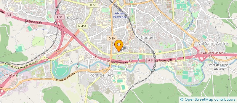 localisation de l'entreprise FOURNIL DU JAS à AIX-EN-PROVENCE