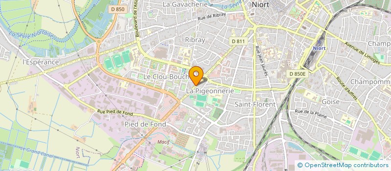 localisation de l'entreprise FOURNIL DU MARAIS à NIORT