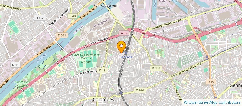 localisation de l'entreprise FOURNIL DU STADE à COLOMBES