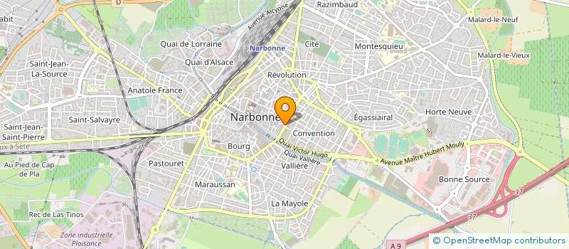 localisation de l'entreprise FOURNIL H ET ASSOCIES à NARBONNE