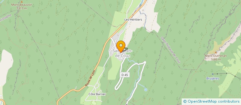 localisation de l'entreprise FOURNIL LA BOHEME  SAINT-JEAN-DE-COUZ