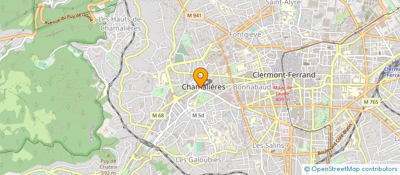 localisation de l'entreprise FOURNIL MONTJOLY  CHAMALIERES