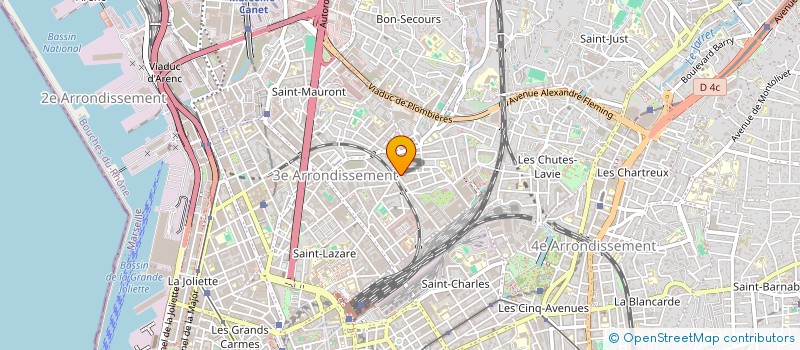 localisation de l'entreprise FOURNIL SCHIAFFINI  MARSEILLE