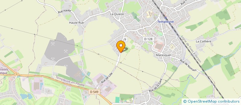 localisation de l'entreprise FOURNIL WECXSTEEN ET SUTTER  TEMPLEUVE-EN-PEVELE