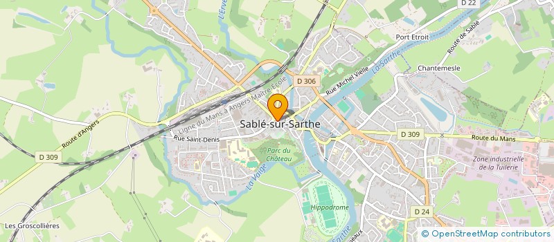 localisation de l'entreprise FOURNIOUX à SABLE-SUR-SARTHE