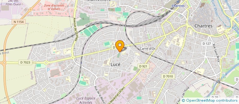 localisation de l'entreprise FOURNIT BOULANGERIE Y GOSSE à LUCE