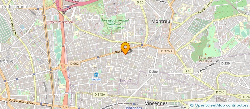 localisation de l'entreprise FOURNIT INDUST MATERIELS OUTIL à MONTREUIL