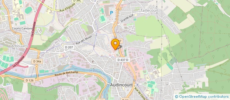 localisation de l'entreprise FOURNIT TRAV VIABIL ASSAINISS à AUDINCOURT
