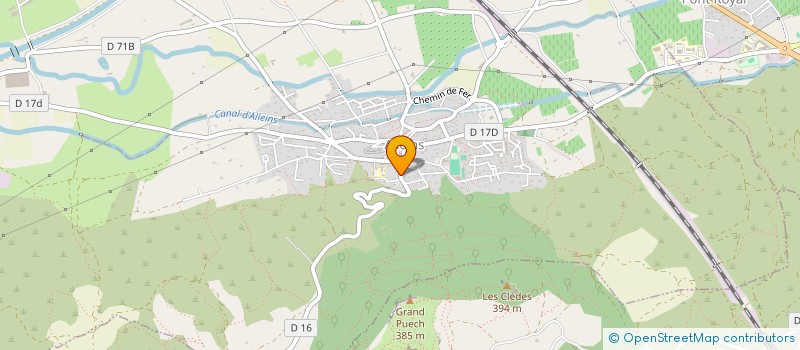 localisation de l'entreprise FOURNITURE GEN PLOMBERIE ELECTRICITE  ALLEINS