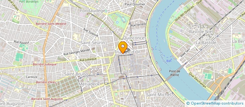 localisation de l'entreprise FOURNITURE GENERALE SPORT DIFFUSION à BORDEAUX