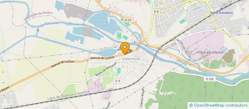 localisation de l'entreprise FOURNITURE INDUSTRIELLE AUTO COMMINGEOIS  VALENTINE