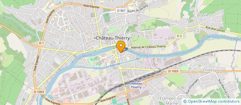 localisation de l'entreprise FOURNITURE INTER ANTIQUITE COMMERCE  CHATEAU-THIERRY