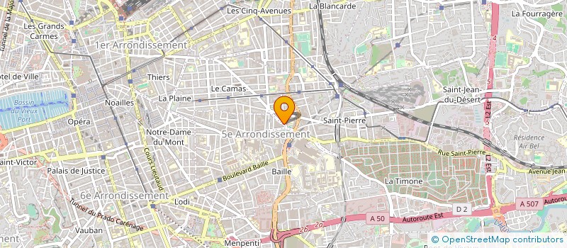localisation de l'entreprise FOURNITURE MOBILIER COLLECTIV à MARSEILLE