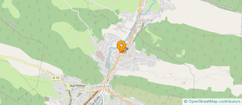 localisation de l'entreprise FOURNITURE POUR LA MAINTENANCE INDUSTRIE à LAVELANET
