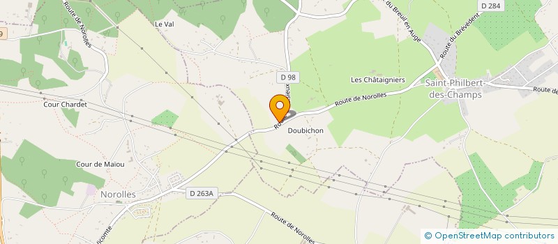 localisation de l'entreprise FOURNITURES ANIMALIERES DE NORMANDIE à SAINT-PHILBERT-DES-CHAMPS