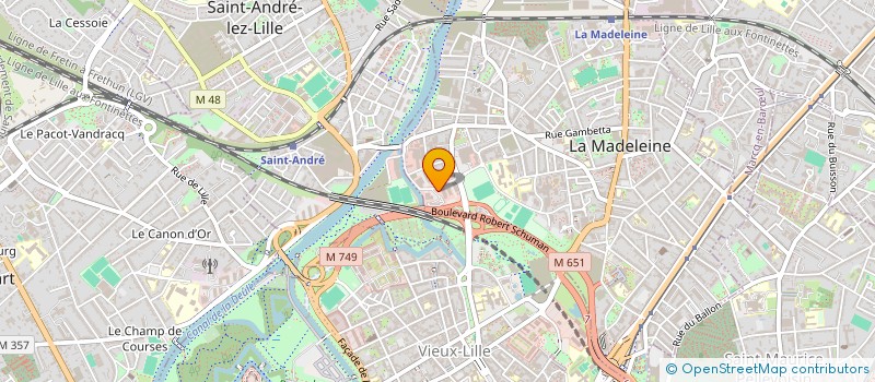 localisation de l'entreprise FOURNITURES DENTAIRES LILLOISES SA à LA MADELEINE