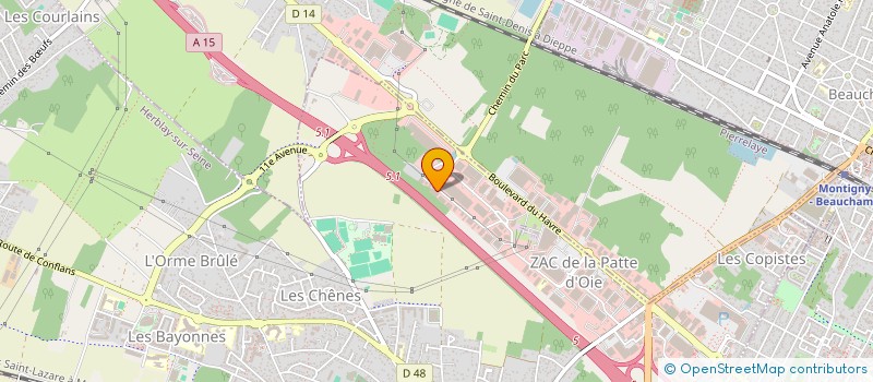 localisation de l'entreprise FOURNITURES FRANCE COPIEURS à HERBLAY-SUR-SEINE