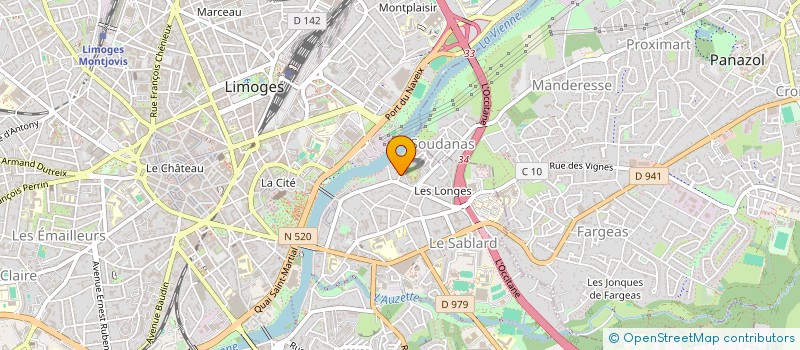 localisation de l'entreprise FOURNITURES HOTELIERES LIMOUSINES à LIMOGES