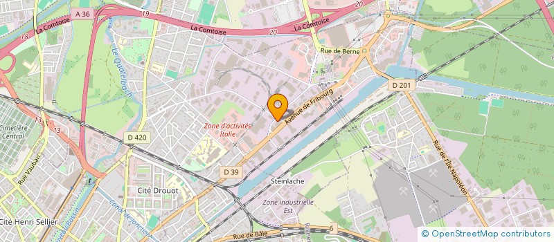 localisation de l'entreprise FOURNITURES INDUSTRIELLES DU HAUT RHIN à ILLZACH