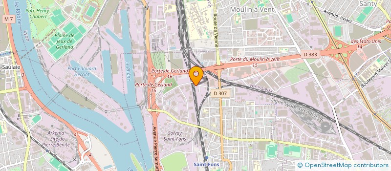 localisation de l'entreprise FOURNITURES INDUSTRIELLES RAMEL ET MALLARD  SAINT-FONS