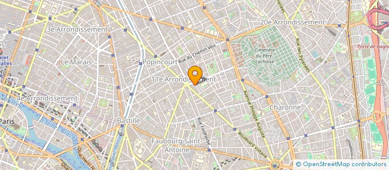 localisation de l'entreprise FOURNITURES K 2000 à PARIS