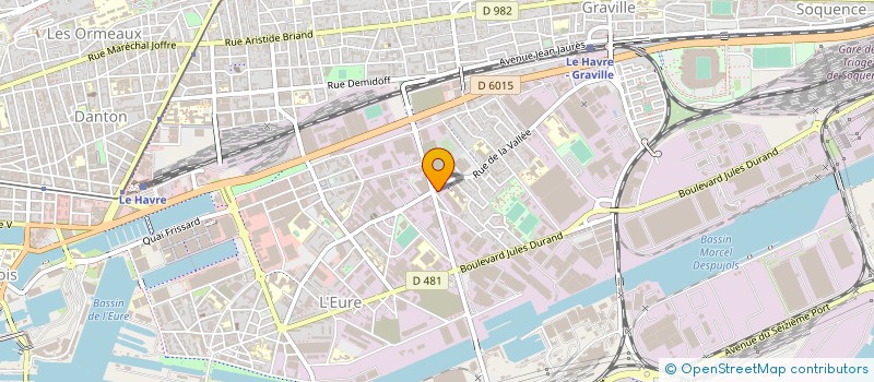 localisation de l'entreprise FOURNITURES PEINTURES HAVRAISES à LE HAVRE