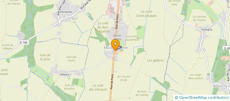 localisation de l'entreprise FOURNITURES PLASTIQUES CAOUTCHOUC à MUILLE-VILLETTE