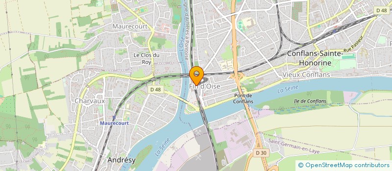 localisation de l'entreprise FOURNITURES POUR L'ENTREPRISE LES COLLECTIVITES ET LE PARTICULIER à CONFLANS-SAINTE-HONORINE