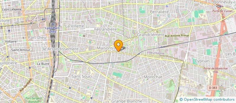 localisation de l'entreprise FOURNITURES RESTAURANT ET COLLECTIVITES à VILLEURBANNE