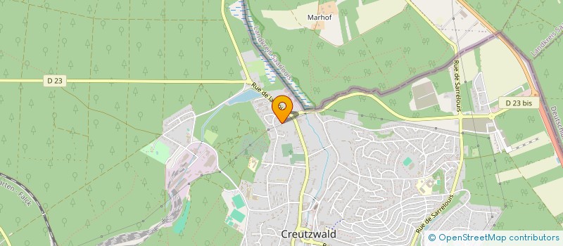 localisation de l'entreprise FOURNY LA HOUVE  CREUTZWALD