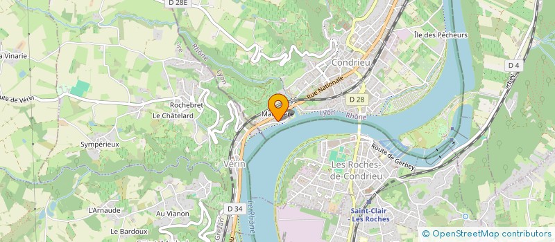 localisation de l'entreprise FOUROSSIMMO  CONDRIEU