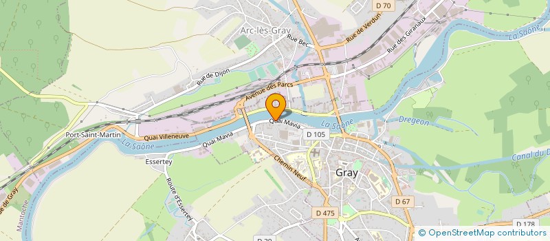 localisation de l'entreprise FOUROT à GRAY