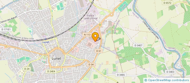 localisation de l'entreprise FOURRAGE  LUNEL