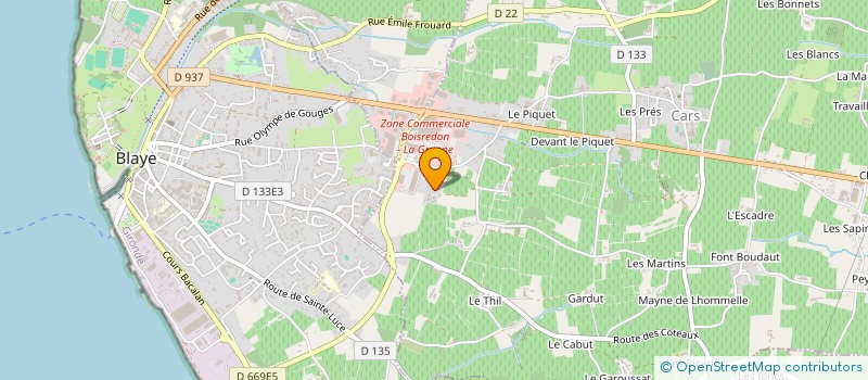 localisation de l'entreprise FOURRAGES  CARS