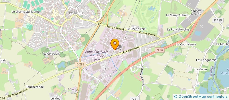 localisation de l'entreprise FOURREAU MANUTENTION à LE RHEU