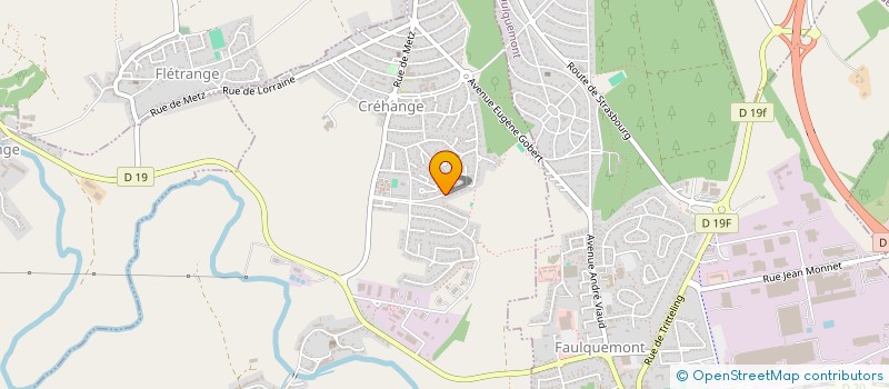 localisation de l'entreprise FOURRIER  CREHANGE