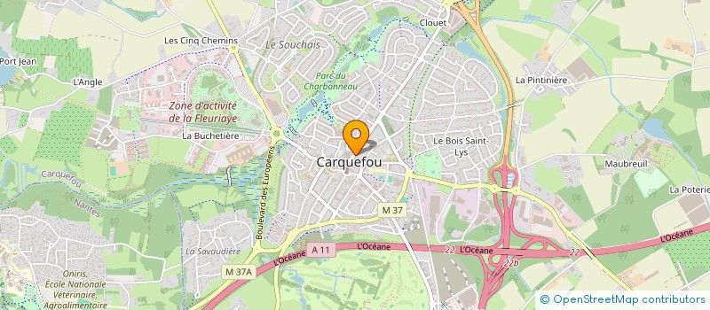 localisation de l'entreprise FOURRIER EMILIE NOELLE  CARQUEFOU
