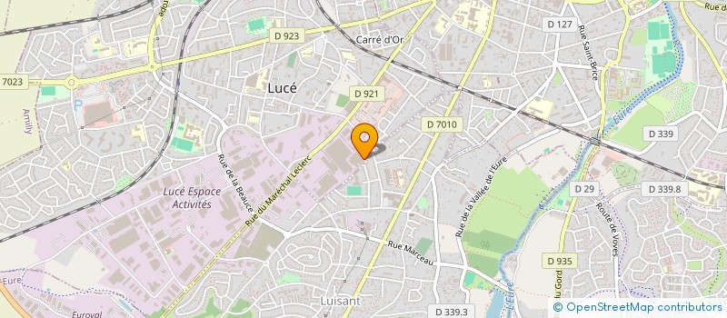 localisation de l'entreprise FOURRIERE DE LA BEAUCE à LUCE