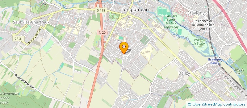 localisation de l'entreprise FOURRIERE MASSY TST à LONGJUMEAU