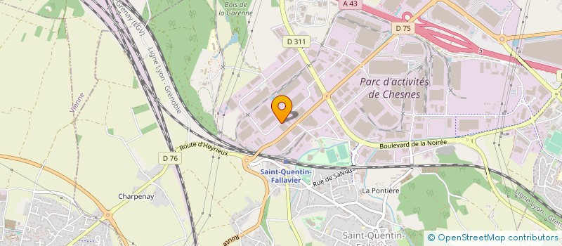 localisation de l'entreprise FOURS INDUSTRIELS BMI à SAINT-QUENTIN-FALLAVIER