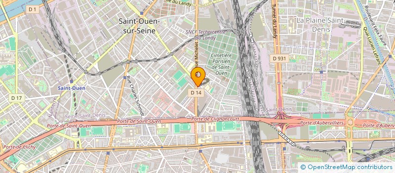 localisation de l'entreprise FOURS PONTON LEMEUNIER à SAINT-OUEN-SUR-SEINE