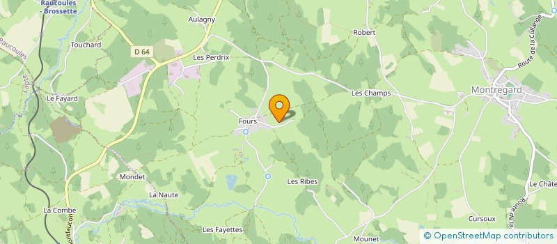 localisation de l'entreprise FOURS TRAVAUX PUBLICS à MONTREGARD