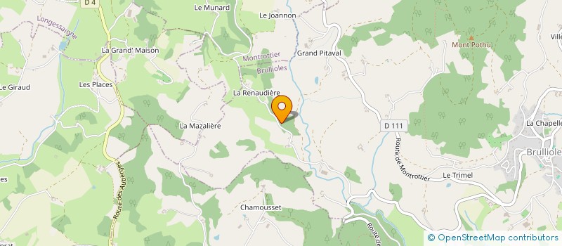 localisation de l'entreprise FOURT TP  BRULLIOLES