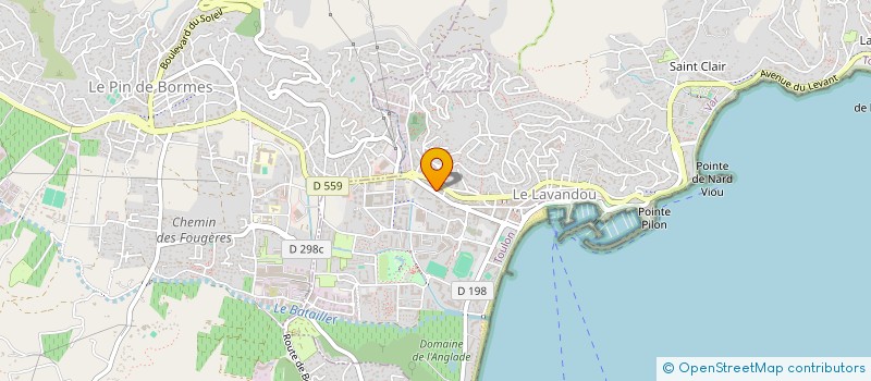 localisation de l'entreprise FOURTECH VAR à LE LAVANDOU