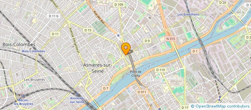 localisation de l'entreprise FOURTI A & M ALJANE MABROUK  GENNEVILLIERS