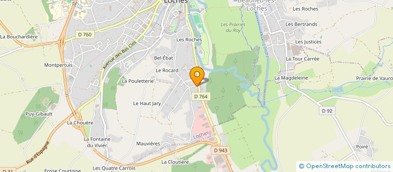 localisation de l'entreprise FOURTI HOLDING  LOCHES